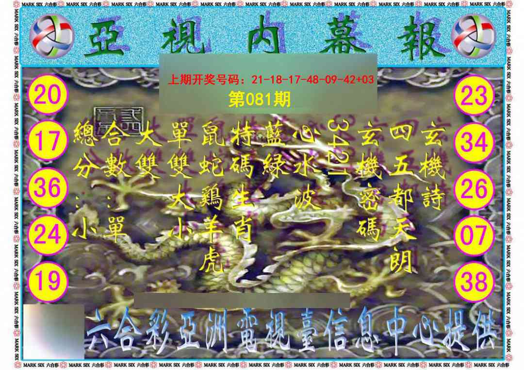 081期亚视内幕报[图]